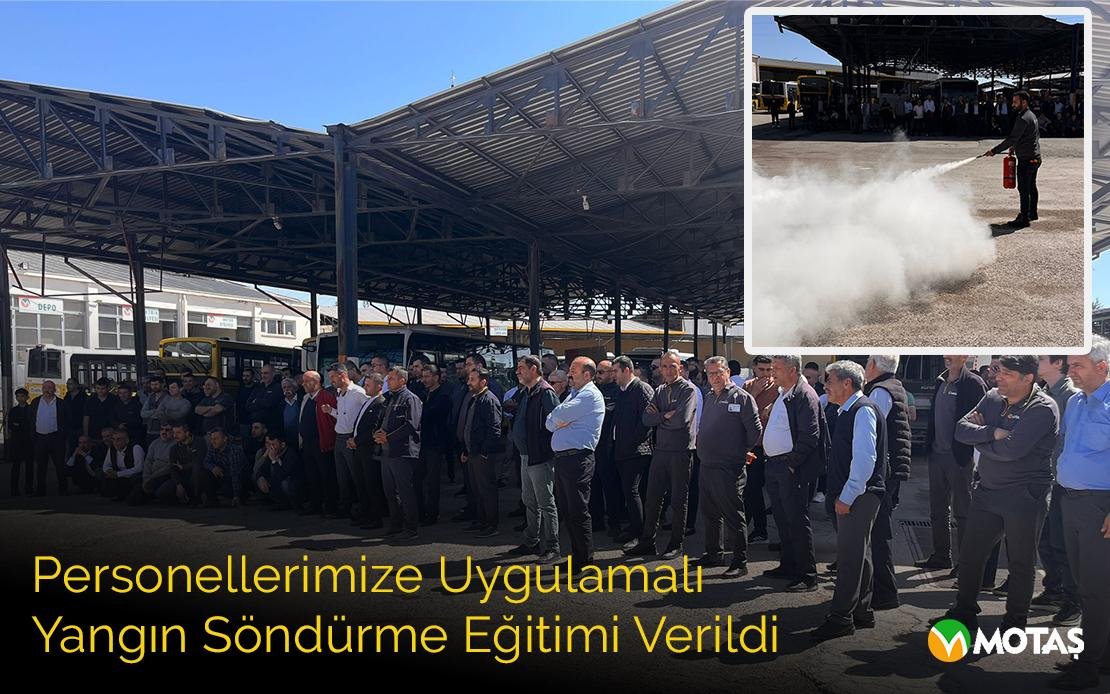 Personellerimize Uygulamalı Yangın Söndürme Eğitimi Verildi...